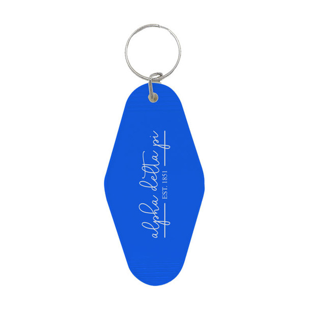 Sorority Hotel Shaped Keychain