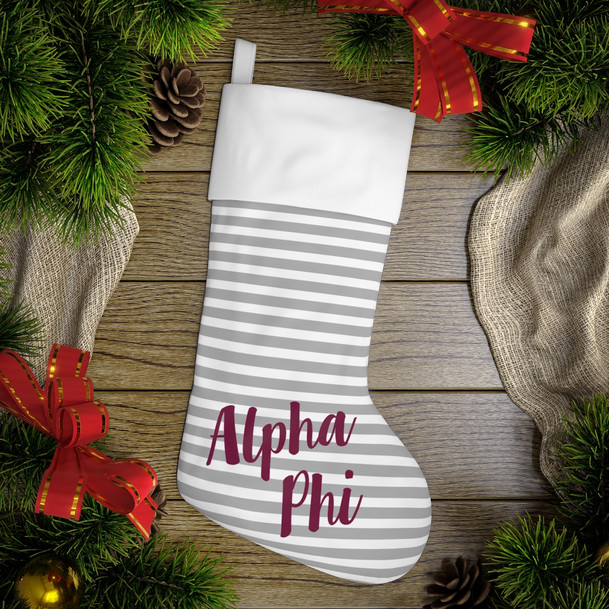 Alpha Phi Holiday Stocking