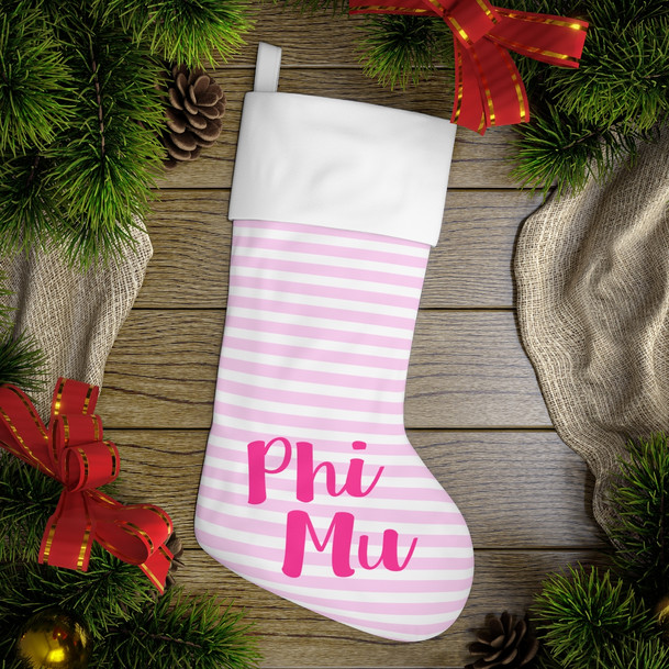 Phi Mu Holiday Stocking
