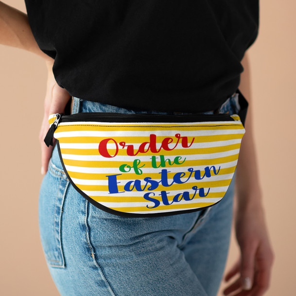 Order of the Eastern Star Striped Fanny Pack