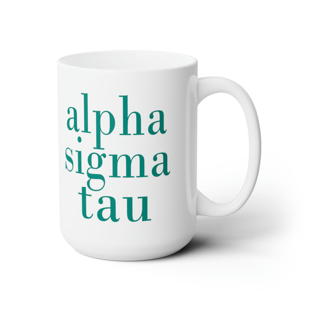 Alpha Sigma Tau Classic Crest Coffee Large Mug 15oz