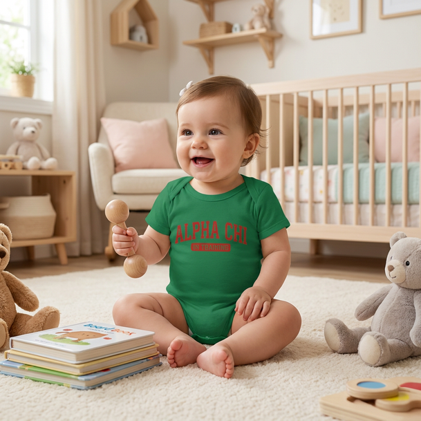 Alpha Chi Omega In Training Onesie