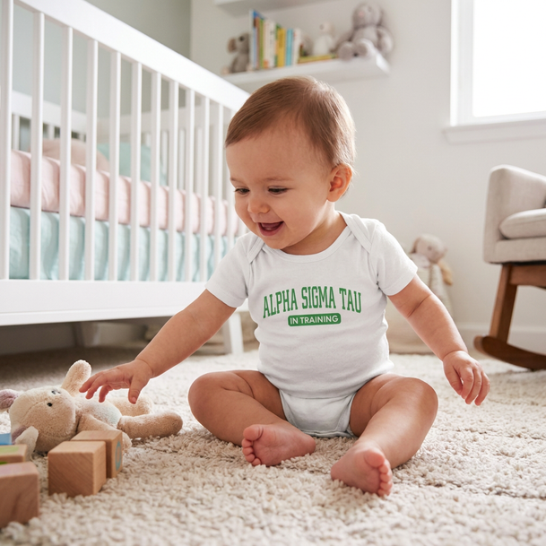 Alpha Sigma Tau In Training Onesie