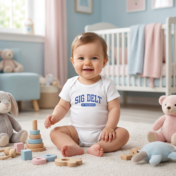 Sigma Delta Tau In Training Onesie
