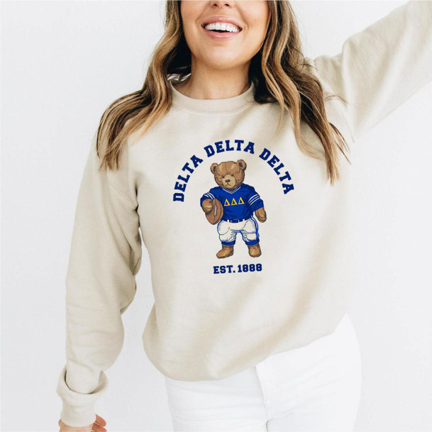  Delta Delta Delta Teddy Bear Crewneck Sweatshirt 