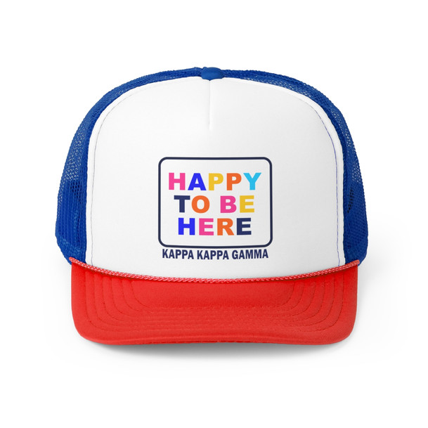 Kappa Kappa Gamma Happy To Be Here Trucker Caps