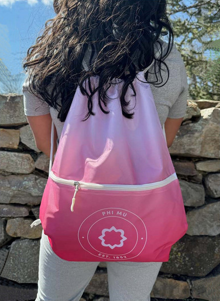 Sorority Drawstring Cinch Bag