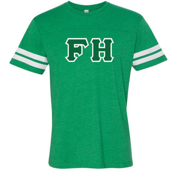 Fraternity World Famous Greek Twill Football Fine Jersey Tee