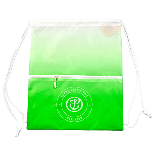Alpha Sigma Tau Drawstring Cinch Bag