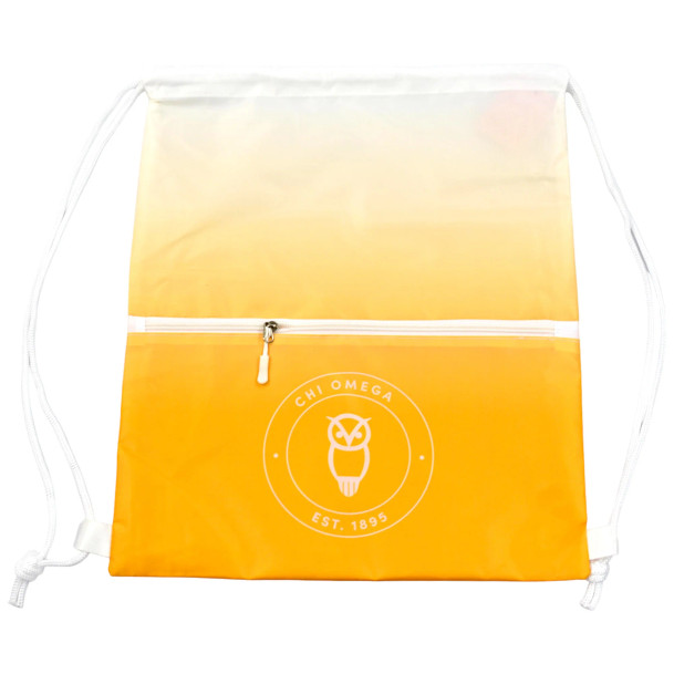 Chi Omega Drawstring Cinch Bag