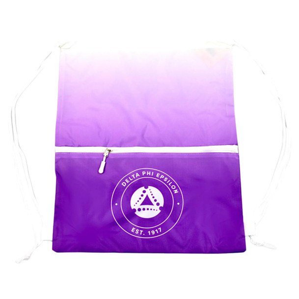 Sorority Shop Delta Phi Epsilon Drawstring Cinch Bag 
