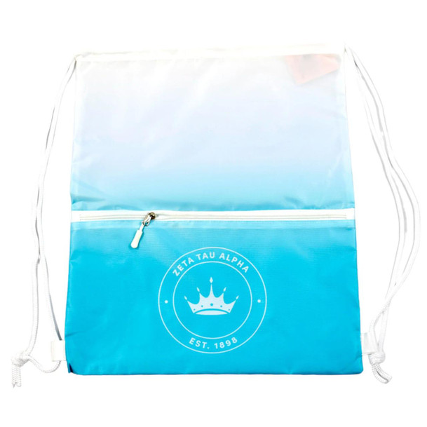 Sorority Shop Zeta Tau Alpha Drawstring Cinch Bag 