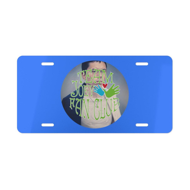  Joey T Fan Club Vanity Plate 