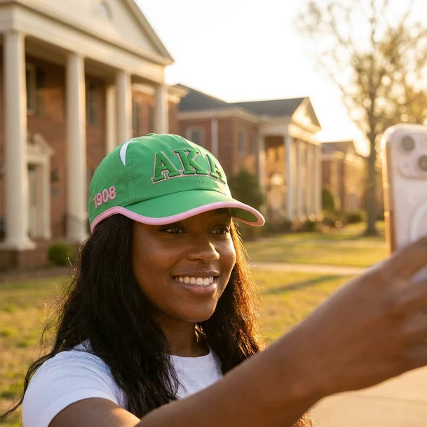 Alpha Kappa Alpha Featherlite Cap - Green