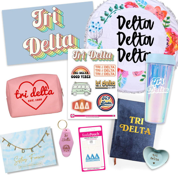 Sorority Shop Delta Delta Delta Celebrate Sisterhood Sorority Gift Box - 10 Items! 
