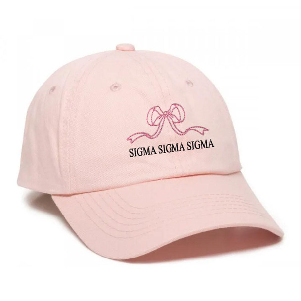  Sigma Sigma Sigma Bows Baseball Cap 