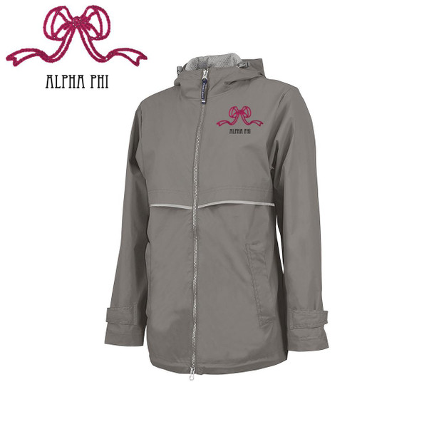  Alpha Phi New Englander Bows Rain Jacket 