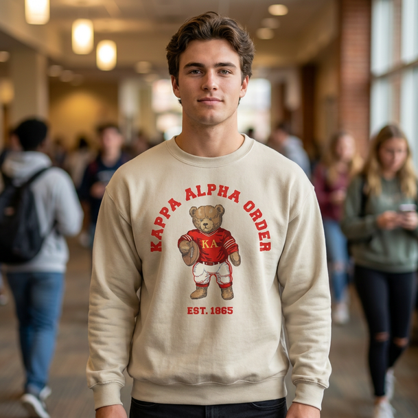 Kappa Alpha Teddy Bear Crewneck Sweatshirt