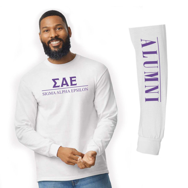 Greekgear Sigma Alpha Epsilon Alumni Long Sleeve T-Shirt 