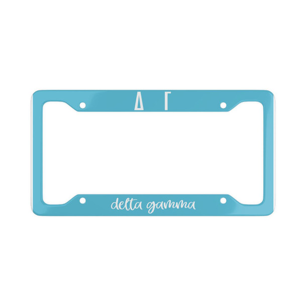  Delta Gamma Script License Plate Frames 
