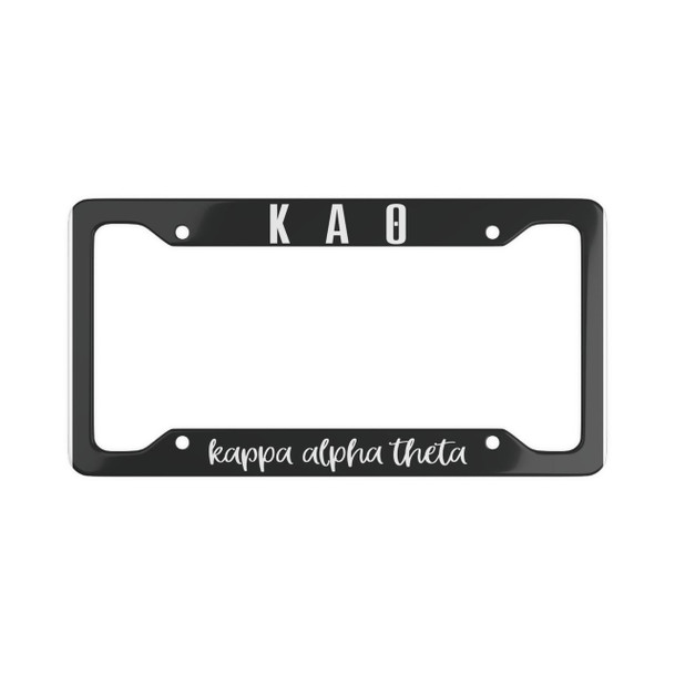  Kappa Alpha Theta Script License Plate Frames 