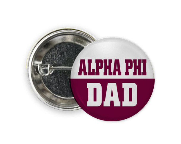  Alpha Phi Nickname Dad Pin Buttons 