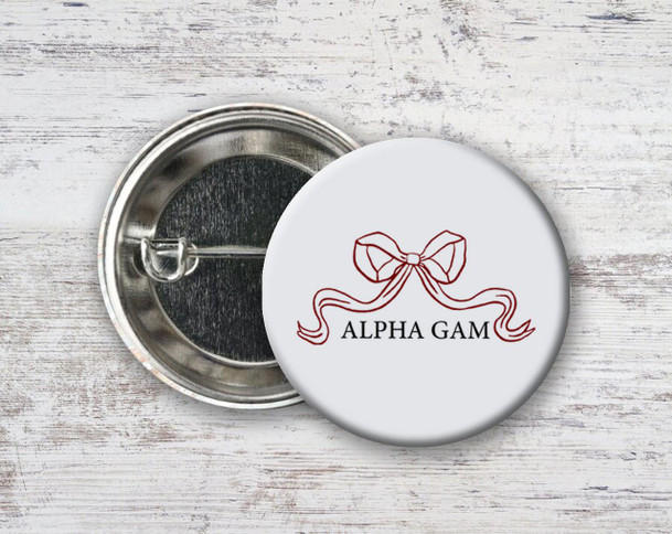  Alpha Gamma Delta Nickname Bow Pin Buttons 