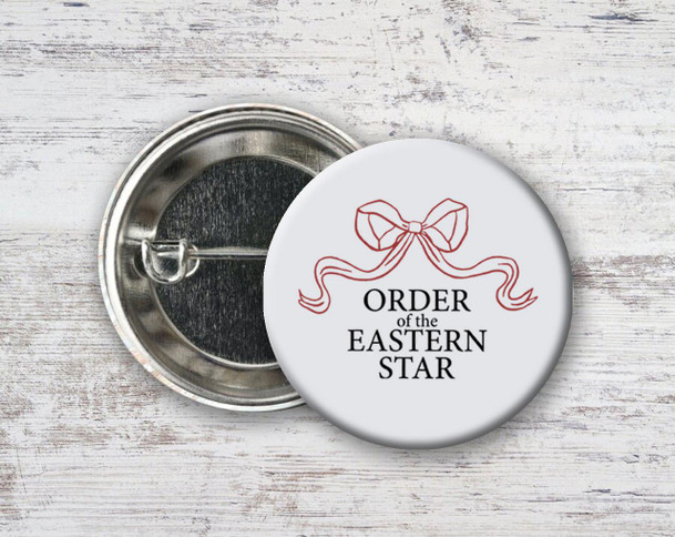  Order of the Eastern Star Nickname Bow Pin Buttons 