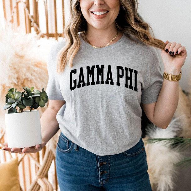 Printify Gamma Phi Beta Basic Nickname Tee 
