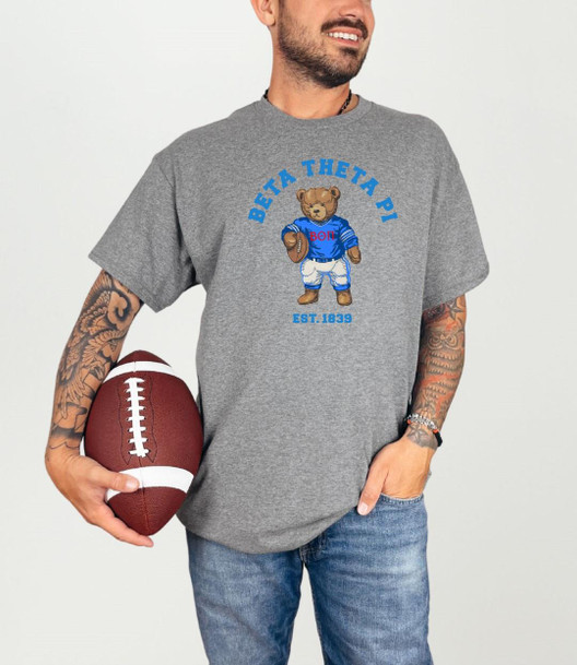  Beta Theta Pi Teddy Bear Football T-Shirt 