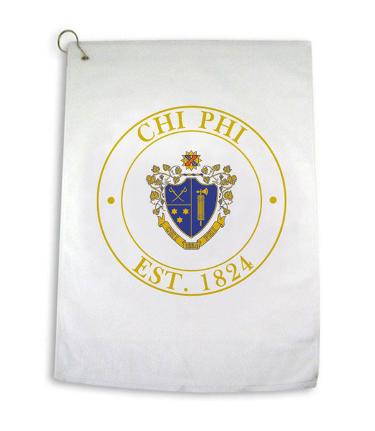 Greekgear Chi Phi Crest Golf Towel 