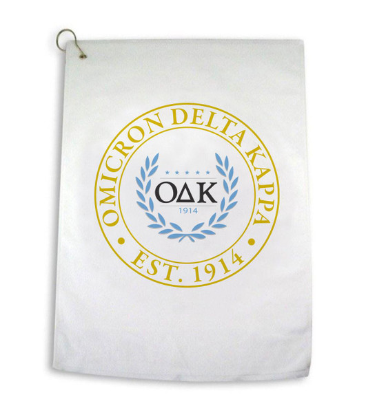 Greekgear Omicron Delta Kappa Crest Golf Towel 