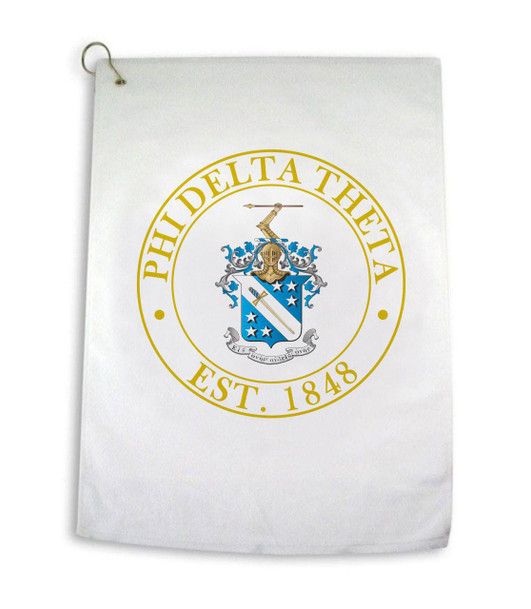 Greekgear Phi Delta Theta Crest Golf Towel 