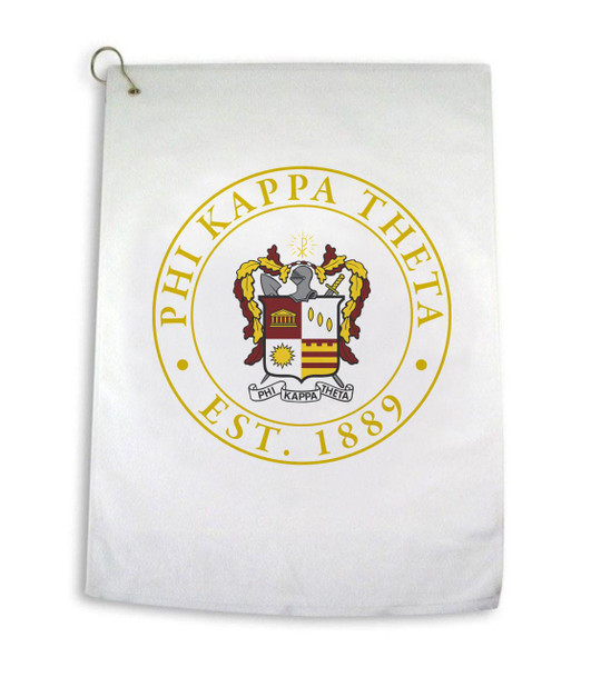 Greekgear Phi Kappa Theta Crest Golf Towel 