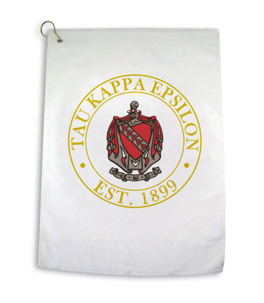 Greekgear Tau Kappa Epsilon Crest Golf Towel 