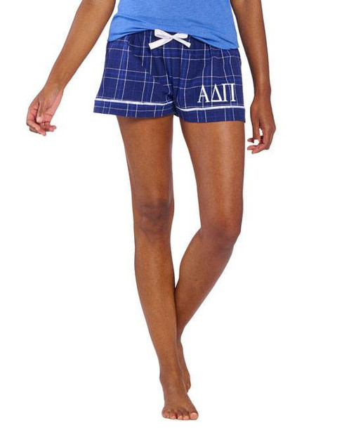  Alpha Delta Pi Flannel Plaid Short- PJ's 