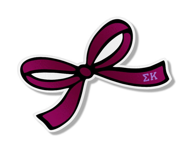  Sigma Kappa Pretty Bow Decal 