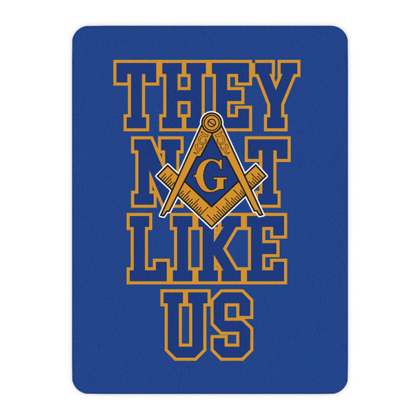  They Not Like Us Mason Square & Compass Sherpa Blanket 