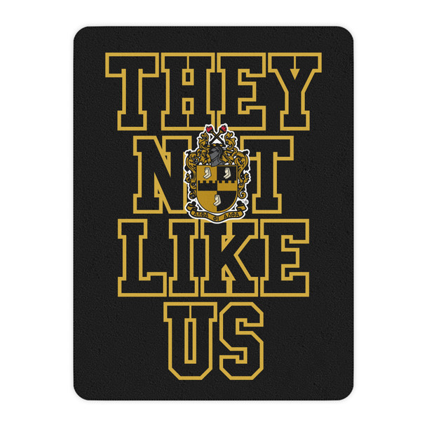 They Not Like Us Alpha Phi Alpha Sherpa Blanket