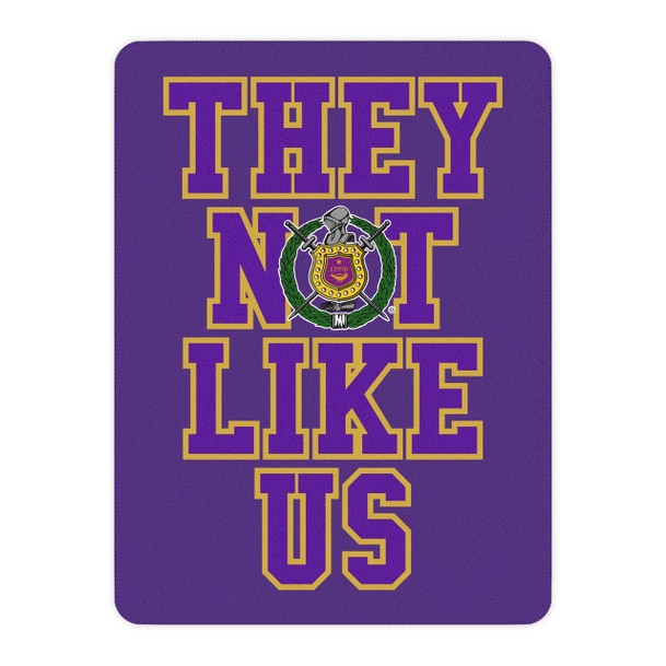 They Not Like Us Omega Psi Phi Sherpa Blanket