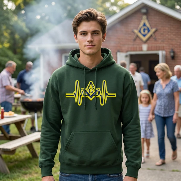 Heartbeat Mason Hooded Sweatshirts