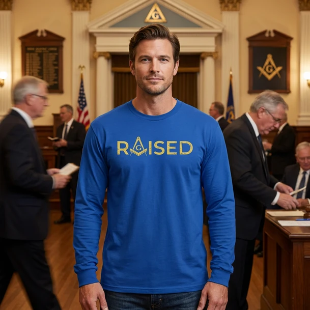 Raised Mason Long Sleeve T-Shirt