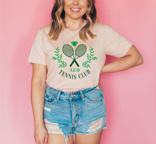 Alpha Epsilon Phi Tennis Club Tee