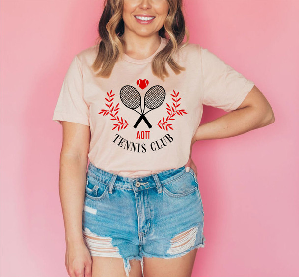 Alpha Omicron Pi Tennis Club Tee