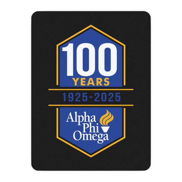  100th Celebration Alpha Phi Omega Sherpa Blanket 