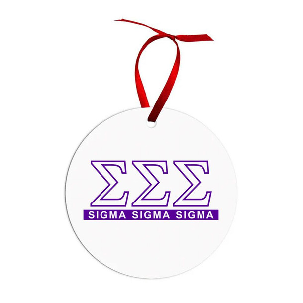  Sigma Sigma Sigma Classic Christmas Ornaments 