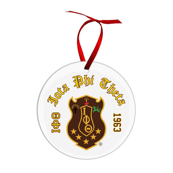  Iota Phi Theta Crest & Year Circle Ornaments 