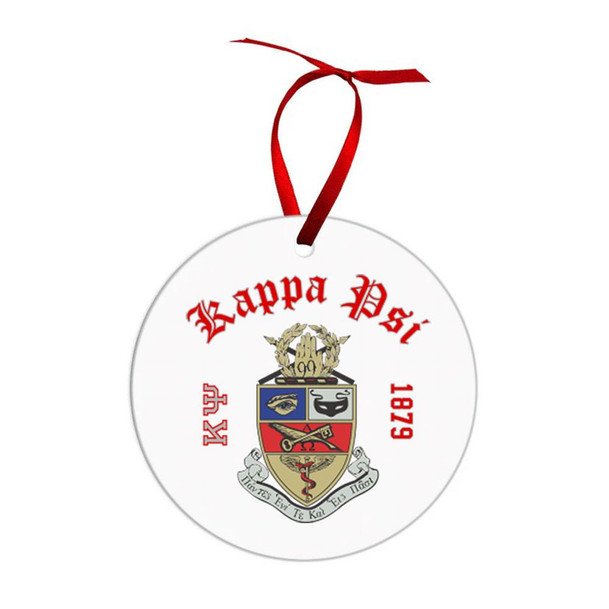 Kappa Psi Crest & Year Circle Ornaments 