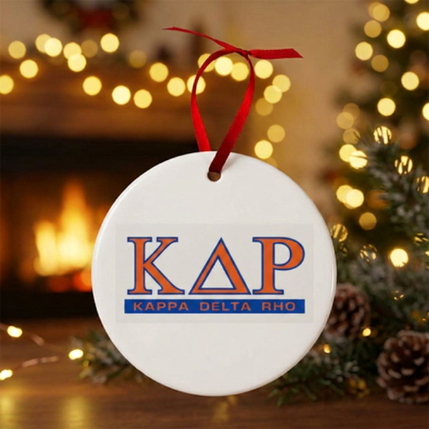 Fraternity Round Christmas Classic Ornament