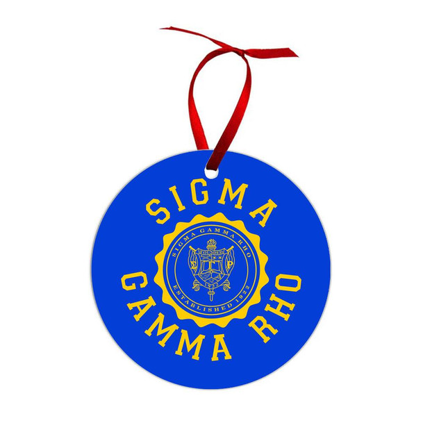  Sigma Gamma Rho Shield  Christmas Ornaments 